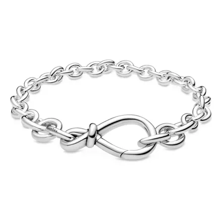 Bracelete Fecho Inifnito Assimetrico Pandora