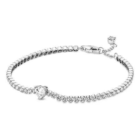 Bracelete Riviera Coracao Brilhante Pandora