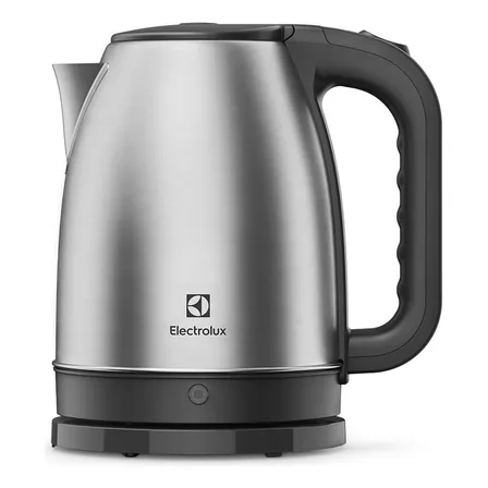 Chaleira Elétrica Eek10 Com 1200w De Potência, 1,8 Litros Na Cor Inox Electrolux Prata/preto 127v