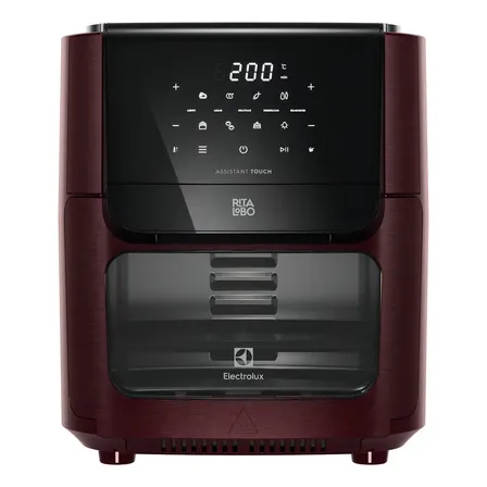Fritadeira Air Fryer Oven Electrolux Por Rita Lobo 12l Digital Vermelha Escura Experience 1700w Eaf86 Vermelho 127v