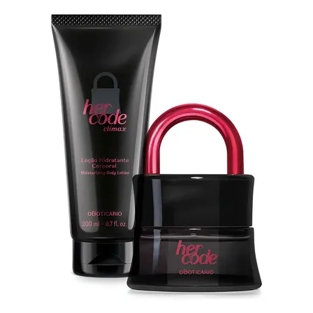 Perfume Her Code Clímax Eau De Parfum 50ml + Loção Corporal Amadeirado